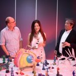 David Lim with partners at the Leeroy New artwork display room at the Metamorphosis