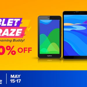 MyPhone Tablet Craze: Your Online Learning Buddy! Up to 10% on MyPhone Android tablets exclusively on Lazada from May 15-17, 2021 only.